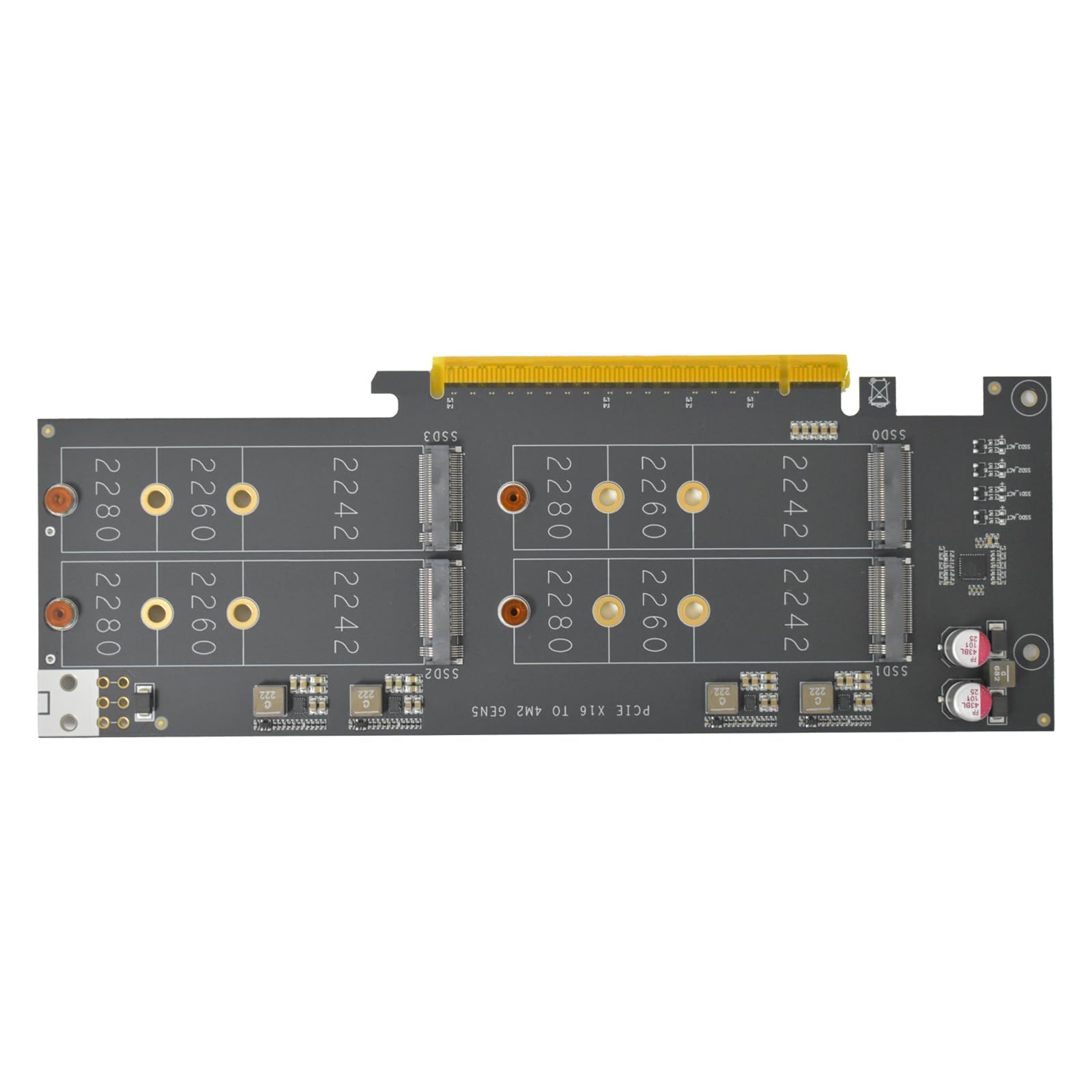 Amazon.com: LetLinkSo PCIe 5.0 M.2 SSD Expansion Card for 4 NVME M